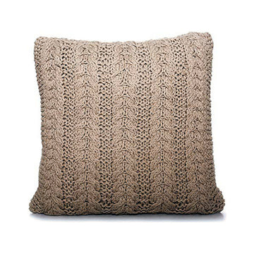 Cushion Wool (60 x 20 x 60 cm) Beige