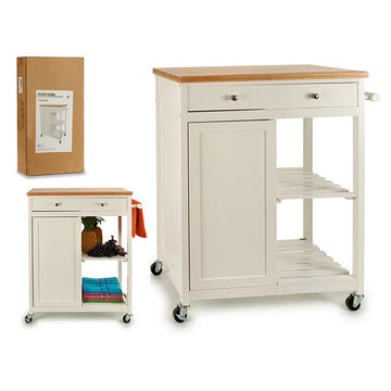 Kitchen Trolley (44 x 88 x 82	 cm) White