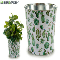 Planter Metal Cactus (17,5 x 16,5 x 17,5 cm) Large Circular