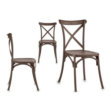 Dining Chair Grey Wood (51 x 89,5 x 46 cm)