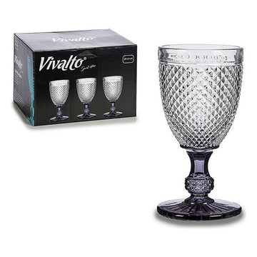 Wineglass Anthracite Diamond (8 x 15 x 8 cm)