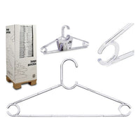 Set of Clothes Hangers Plastic (4 Pieces) (3 x 19,5 x 43 cm)