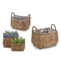 Basket set wicker (2 pcs)