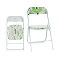 Folding Chair White PVC (45 x 78 x 44 cm)