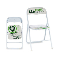 Folding Chair White PVC (45 x 78 x 44 cm)