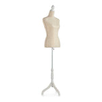 Mannequin Beige Rhombus Velvet Wood (39 x 165 x 41 cm)