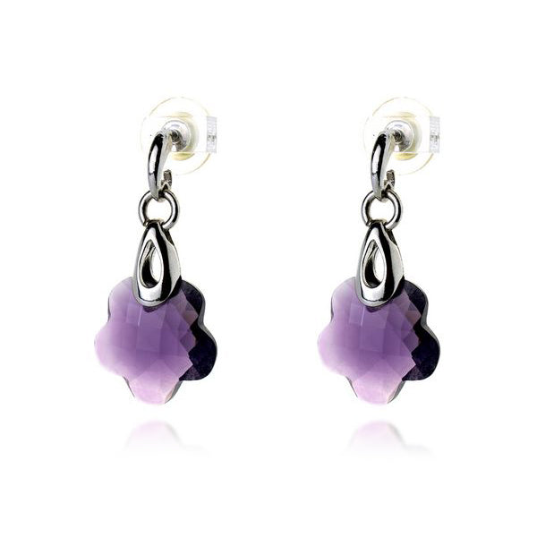 Ladies'Earrings Viceroy 1004E000-57 Purple (4 cm)