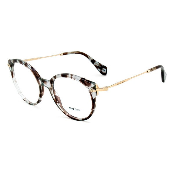 Ladies'Spectacle frame Miu Miu MU04PV-UAH1O1 Grey Golden (ø 50 mm)