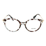 Ladies'Spectacle frame Miu Miu MU04PV-UAH1O1 Grey Golden (ø 50 mm)