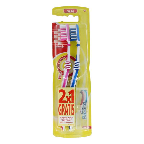 Toothbrush Active+ Binaca (2 Pieces)