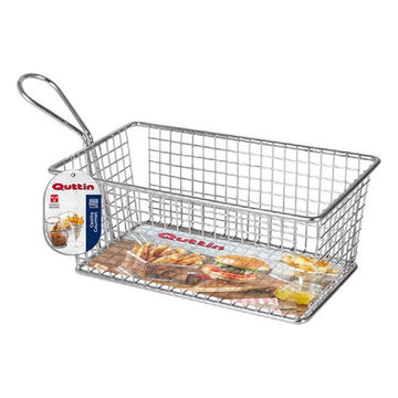 Basket for Presenting Aperitifs Quttin Rectangular Stainless steel (20 X 12 x 8 cm)