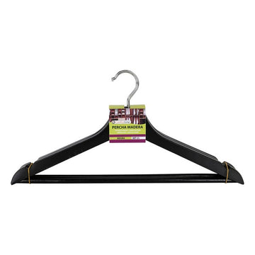 Hangers Confortime Wood Black (3 uds)