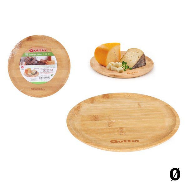 Tray Quttin Circular Bamboo