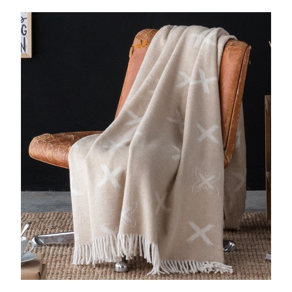 Blanket Munich Beige (130 x 170 cm)