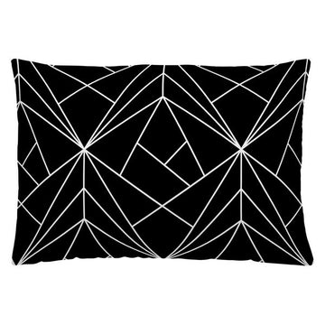 Cushion cover Icehome Rombo Black (50 x 30 cm)