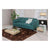 2-Seater Sofa (203 x 81 x 81 cm) Pine Polyester Green