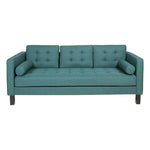 2-Seater Sofa (203 x 81 x 81 cm) Pine Polyester Green