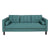 2-Seater Sofa (203 x 81 x 81 cm) Pine Polyester Green