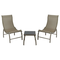 Garden furniture (3 pcs) Aluminium