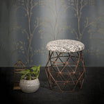 Stool Retro Copper (40 x 40 x 42 cm) Painted iron