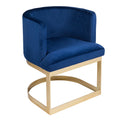 Armchair Pine Blue (60 x 55 x 76 cm) MDF and pine MDF Wood