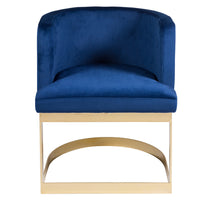 Armchair Pine Blue (60 x 55 x 76 cm) MDF and pine MDF Wood