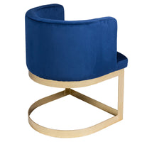 Armchair Pine Blue (60 x 55 x 76 cm) MDF and pine MDF Wood