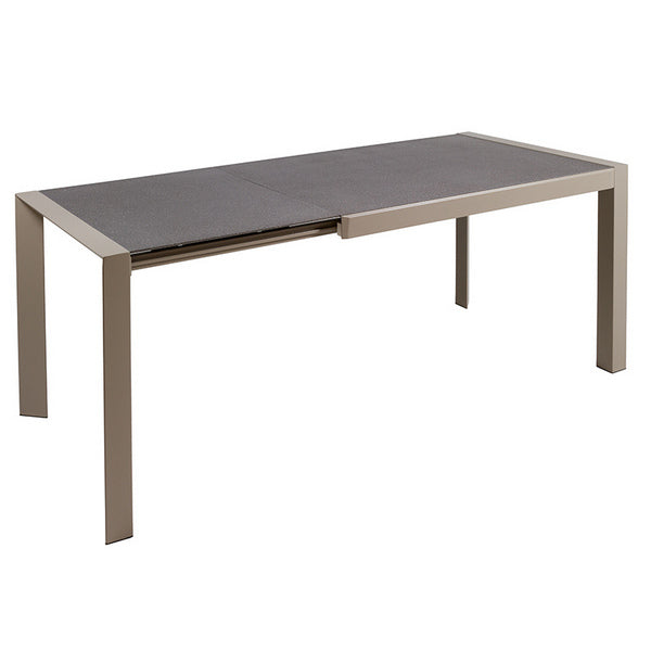 Dining Table Crystal Metal Grey (120 X 82 x 76 cm)