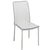 Dining Chair Pvc Metal White (44 X 42 x 96 cm)