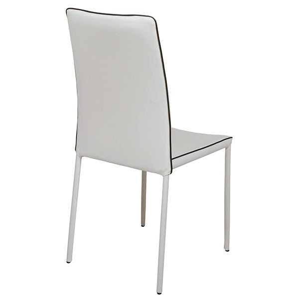 Dining Chair Pvc Metal White (44 X 42 x 96 cm)