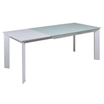 Dining Table (140 x 90 x 76 cm) Crystal Mdf White