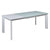 Dining Table (140 x 90 x 76 cm) Crystal Mdf White