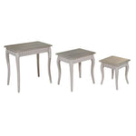 Set of 3 small tables Paolownia wood (62 x 42 x 64 cm)