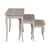 Set of 3 small tables Paolownia wood (62 x 42 x 64 cm)