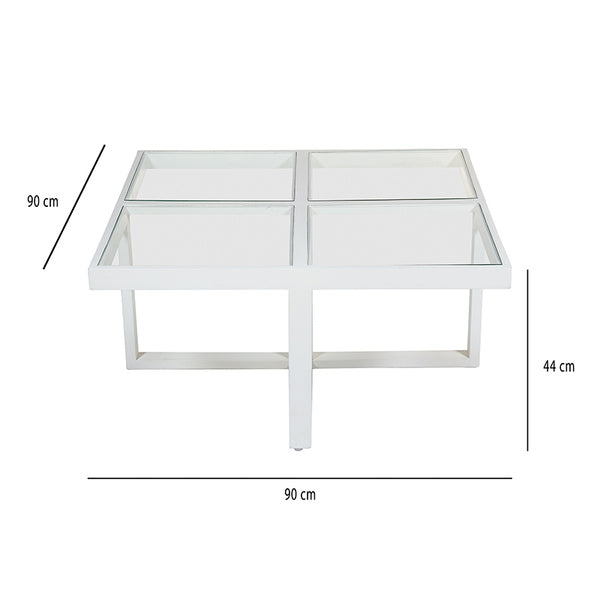 Centre Table Mindi wood (90 x 90 44 cm)