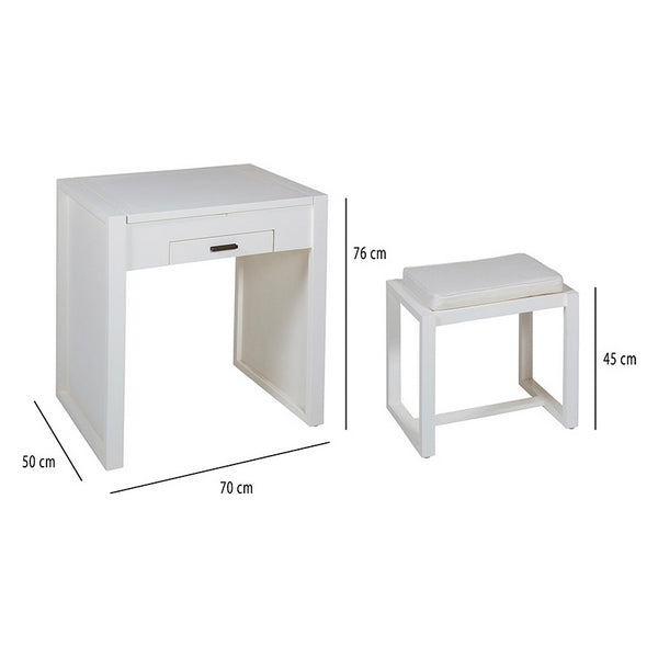 Dressing Table with Stool Mindi wood (70 x 50 x 76 cm)