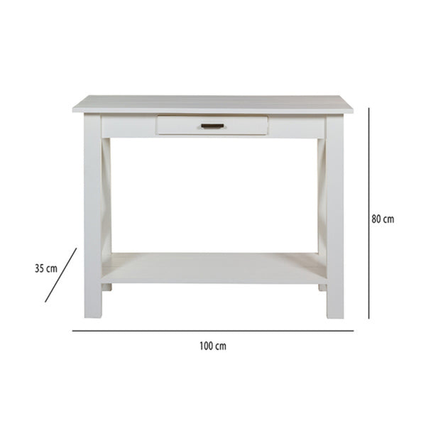 Console Aspas Iron Mindi wood (100 x 35 x 80 cm)