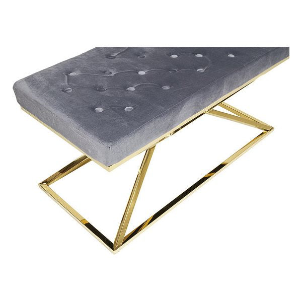 Bench Velvet Golden Velvet (97 x 44 x 46 cm)