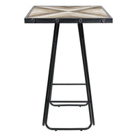 Side Table Industrial Iron Fir wood (70 x 70 x 106 cm)