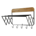 Coat rack Industrial Iron Fir wood (60 x 40 x 48 cm)