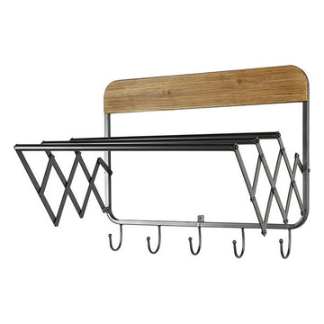 Coat rack Industrial Iron Fir wood (60 x 40 x 48 cm)