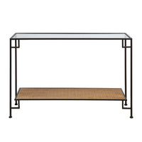 Console Industrial cristal Painted iron (120 x 40 x 80 cm)