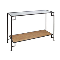 Console Industrial cristal Painted iron (120 x 40 x 80 cm)