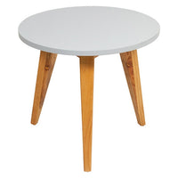 Set of 3 small tables Aarhus Mindi wood MDF Wood (60 x 60 x 49 cm)