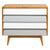 Chest of drawers Aarhus Mindi wood (90 x 42 x 80 cm)