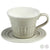 Cup with Plate Porcelain (15 X 10 x 12 cm)