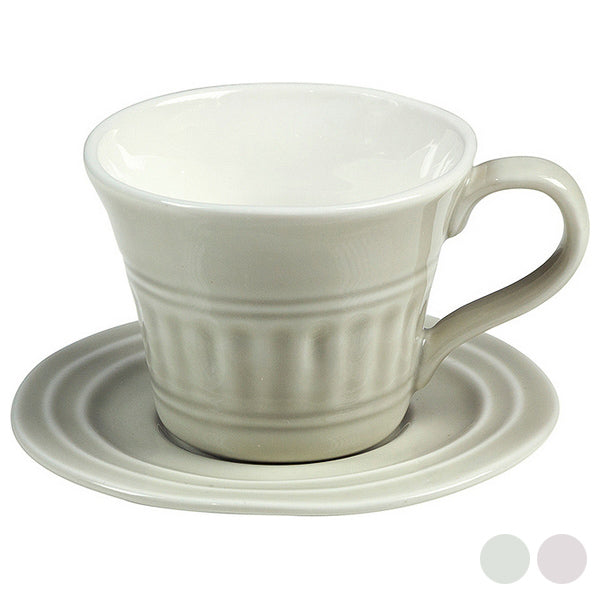 Cup with Plate Porcelain (10 X 8 x 6 cm)