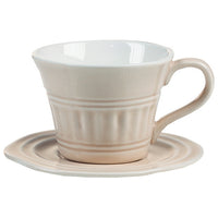 Cup with Plate Porcelain (15 X 10 x 12 cm)