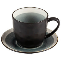 Cup with Plate Stoneware (8,5 x 12 x 7 cm)