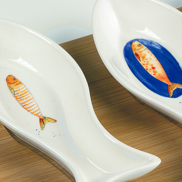 Plate Bord De Mer Porcelain (24 X 13 x 4 cm)